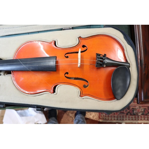 169 - 2 cased violins