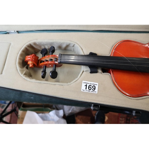 169 - 2 cased violins