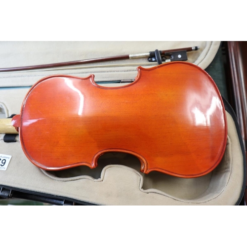 169 - 2 cased violins