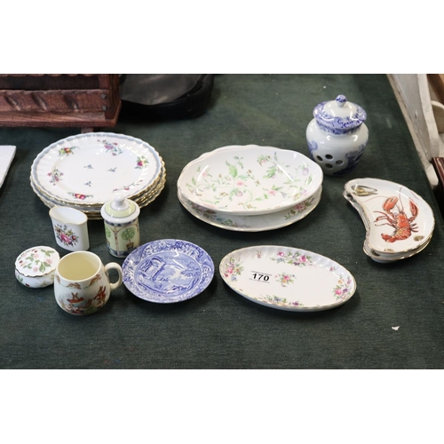 170 - Collection of ceramics to include Wedgwood and Spode