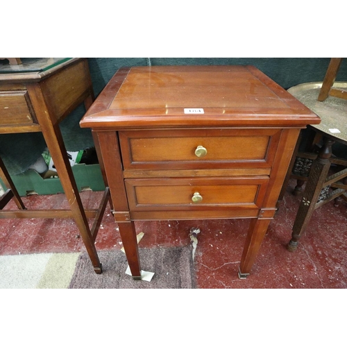 184 - Laura Ashley Cherry Arlington bedside cabinet - Approx. size W:48cm D:45cm H:66cm