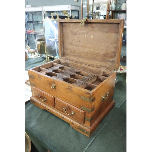 189 - Storage chest with two drawers - Approx. size W:64cm D:40cm H:39cm