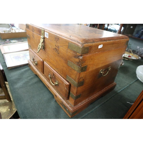 189 - Storage chest with two drawers - Approx. size W:64cm D:40cm H:39cm