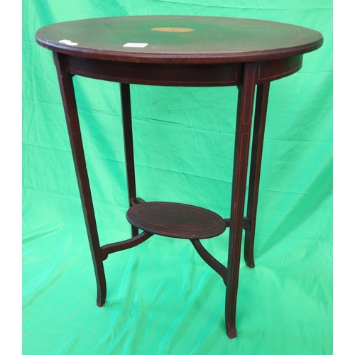 206 - Mahogany inlaid occasional table