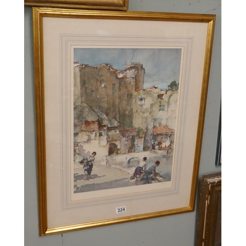224 - William Russel Flint L/E signed print with blind stamp - Approx. image size 38cm x 53cm