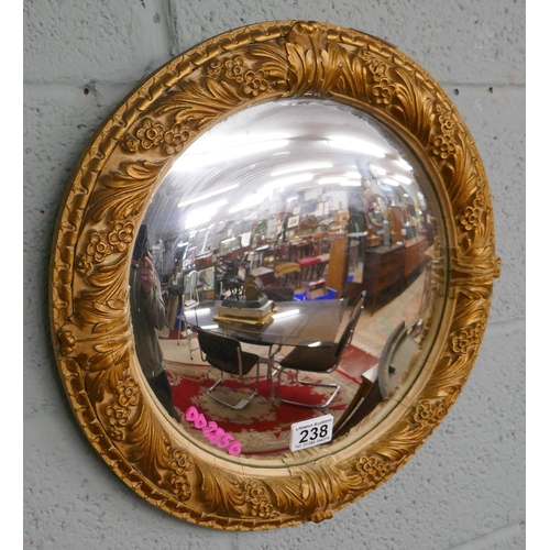 238 - Gilt framed convex mirror