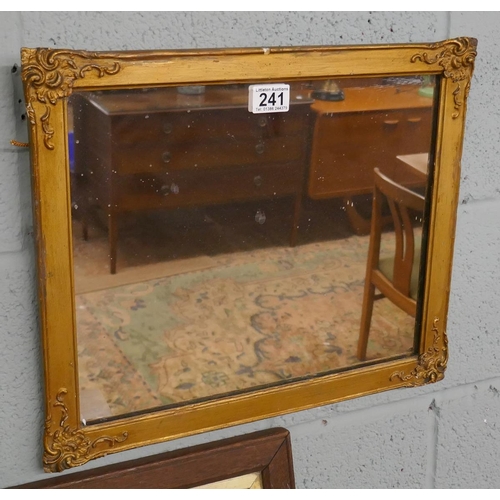 241 - Gilt framed mirror