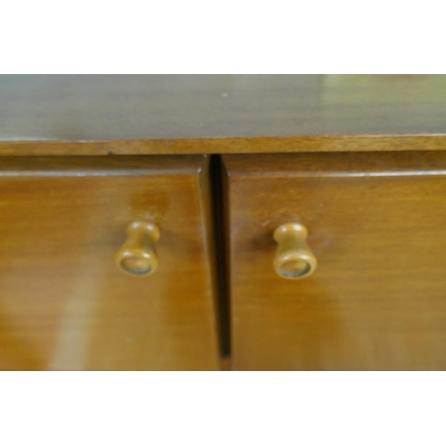251 - Minty mid century teak library sideboard - Approx. size W:122cm D:47cm H:88cm