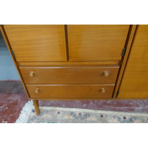 251 - Minty mid century teak library sideboard - Approx. size W:122cm D:47cm H:88cm