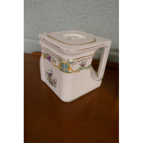 252 - 4 cube teapots together with collectors book