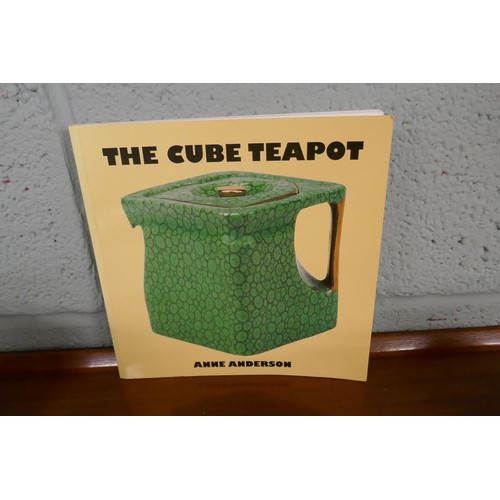 252 - 4 cube teapots together with collectors book