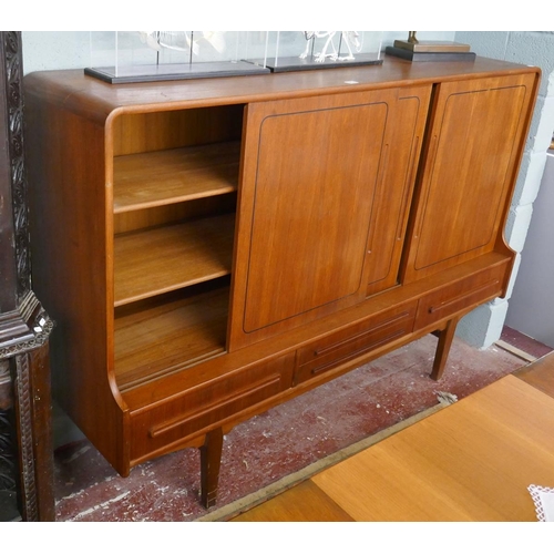 253 - Nihk Danish mid century sideboard / drinks cabinet - Approx. size W:185cm D:51cm H:126cm