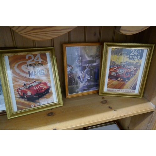 266 - Collection of automobilia prints