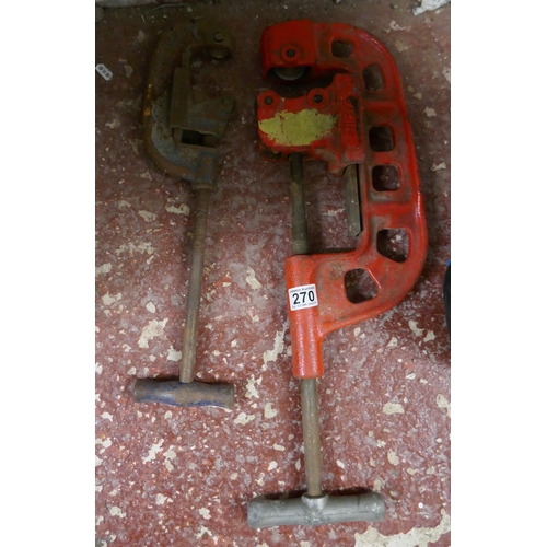 270 - 2 large pipe cutters