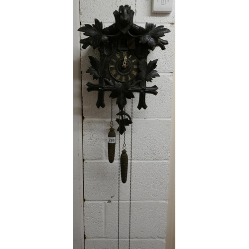 288 - Antique Black Forest cuckoo clock