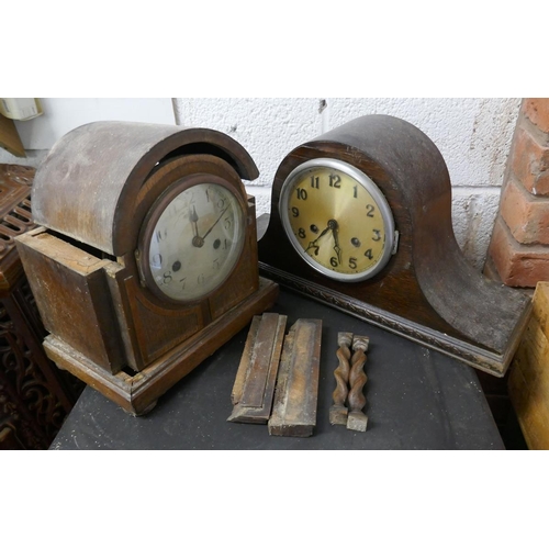 298 - Two mantel clocks A/F