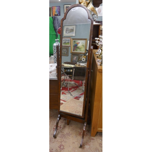 335 - Rosewood cheval mirror
