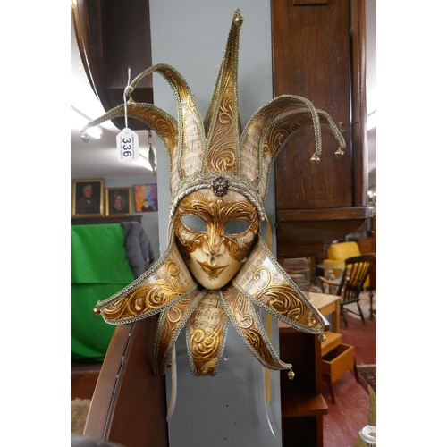 336 - Venetian carnival mask - Approx. height 56cm