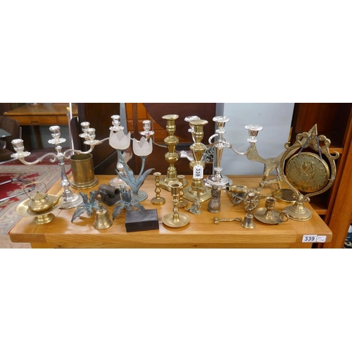 338 - Collection of metalware