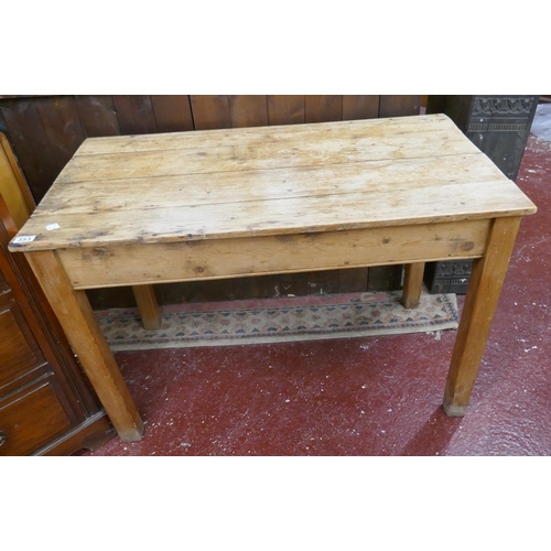 351 - Vintage rustic pine kitchen table - Approx. size L:109cm D:63cm H:70cm