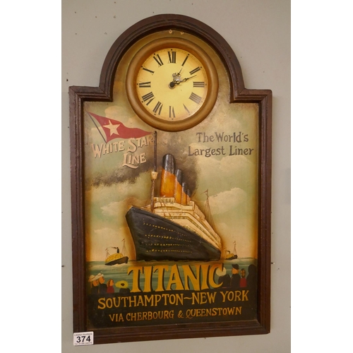 374 - Titanic themed clock