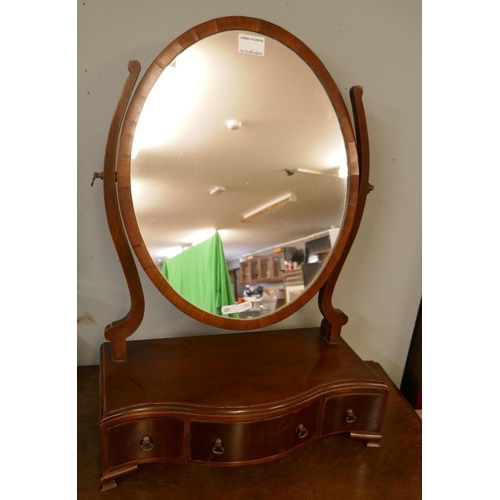 375 - Mahogany vanity mirror