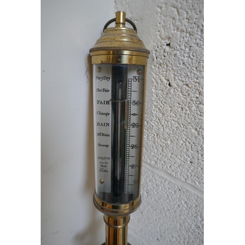 387 - Brass ships barometer