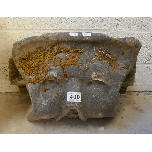 400 - Early stone wall plinth