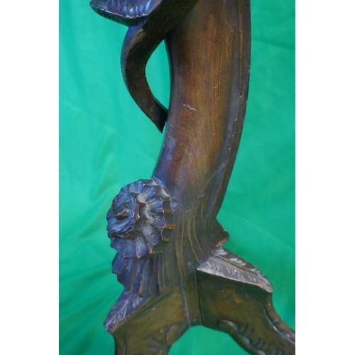405 - Fine 19thC Italian carved Torchère - Approx. height 92cm