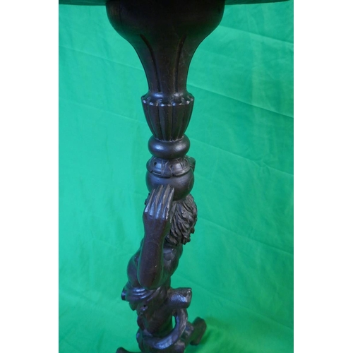 407 - Fine pair of 19thC Italian carved Torchères - Approx. height 92cm