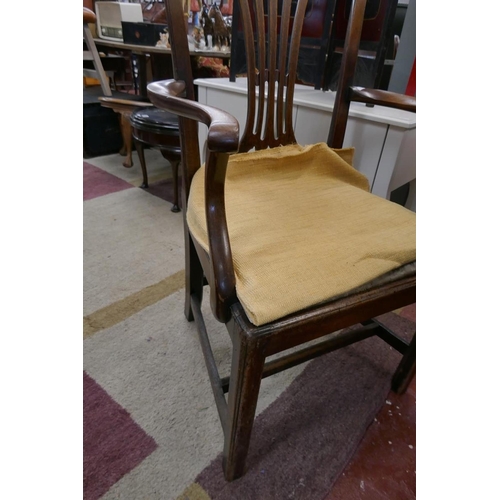 433 - Mahogany Chippindale style armchair