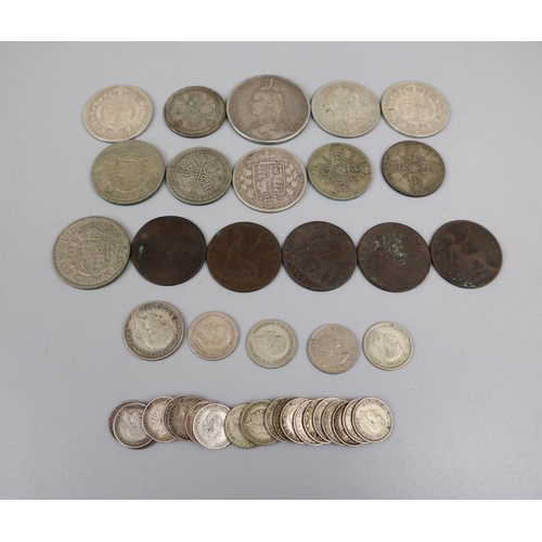 69 - Collection of coins to include silver examples