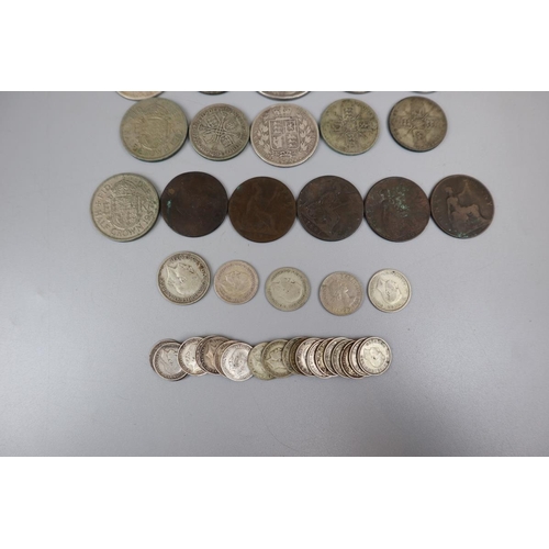 69 - Collection of coins to include silver examples