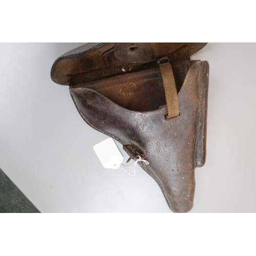 98 - Leather pistol holster - Possibly WWI