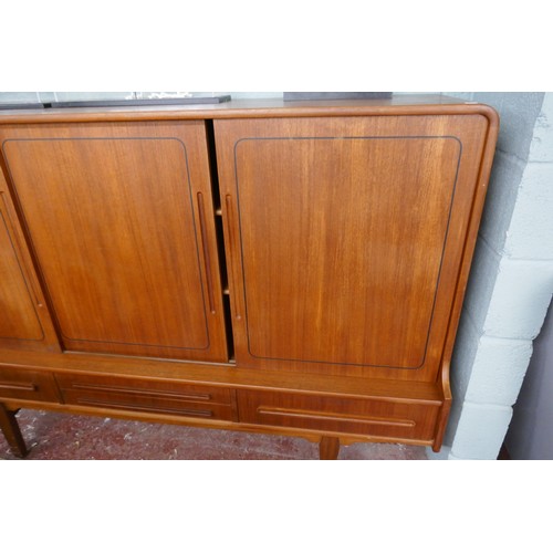 253 - Nihk Danish mid century sideboard / drinks cabinet - Approx. size W:185cm D:51cm H:126cm