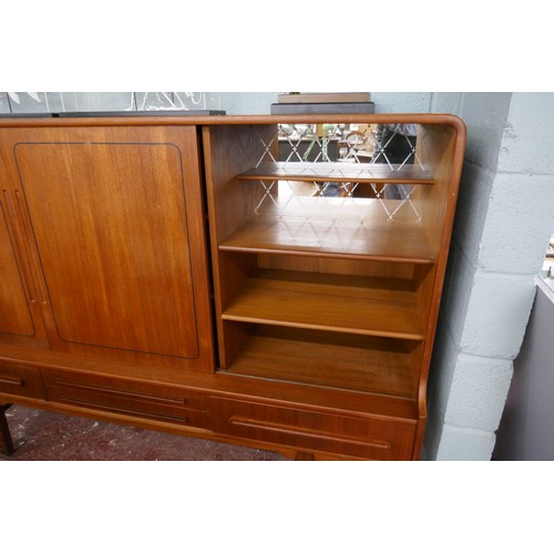 253 - Nihk Danish mid century sideboard / drinks cabinet - Approx. size W:185cm D:51cm H:126cm