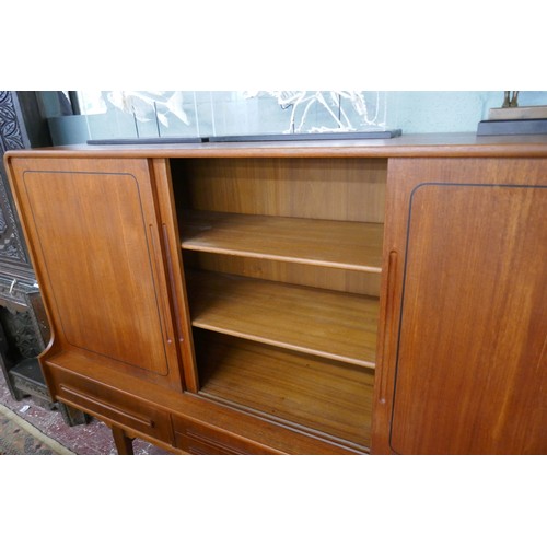 253 - Nihk Danish mid century sideboard / drinks cabinet - Approx. size W:185cm D:51cm H:126cm