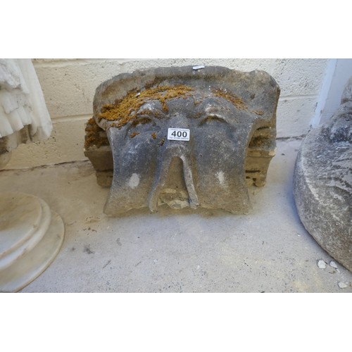 400 - Early stone wall plinth