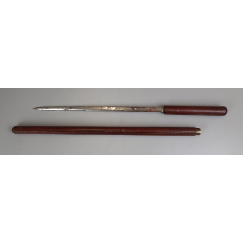 116 - Leather swagger/sword stick