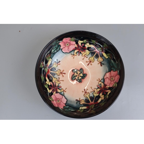 144 - Large Moorcroft fruit bowl - Mixed Flowers Spring - Various imprinted & painted marks