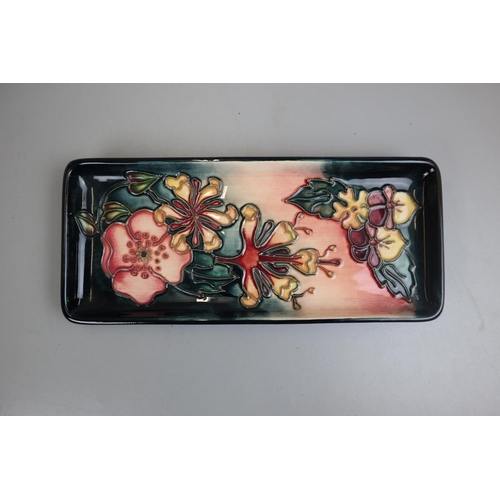 147 - Small Moorcroft tray - Mixed Flowers Spring - Various imprinted & painted marks