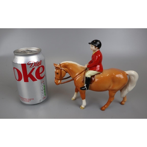 153 - Beswick figure - Horse and Huntsman