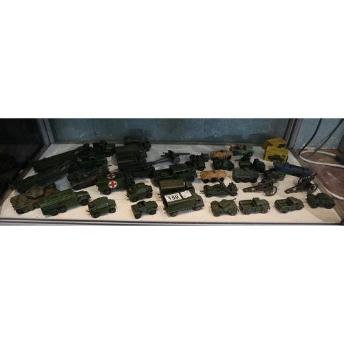 159 - Collection of diecast military vehicles to include Corgi and Dinky