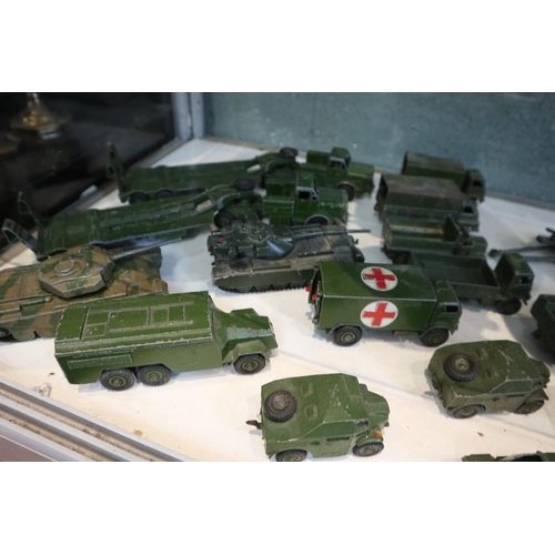 159 - Collection of diecast military vehicles to include Corgi and Dinky