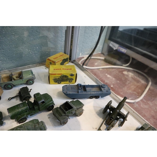 159 - Collection of diecast military vehicles to include Corgi and Dinky