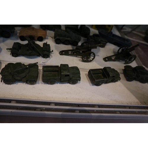 159 - Collection of diecast military vehicles to include Corgi and Dinky