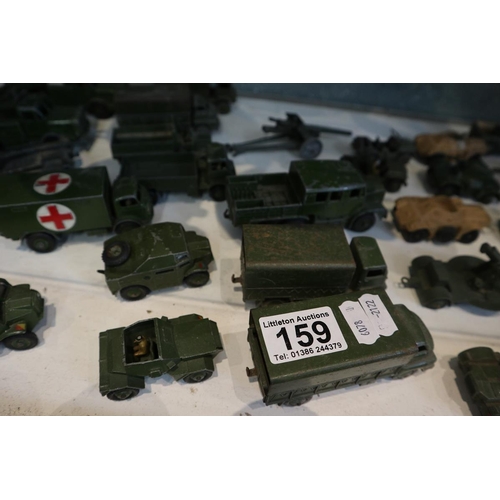 159 - Collection of diecast military vehicles to include Corgi and Dinky