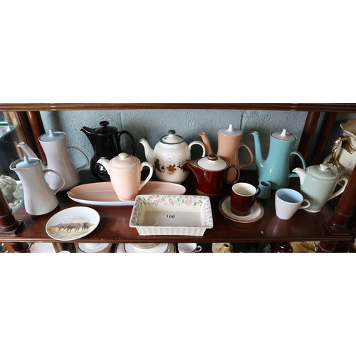 168 - Collection of Poole pottery teapots etc