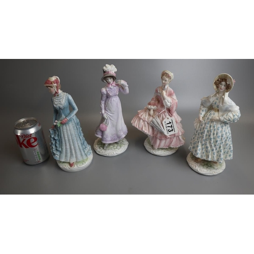 173 - 4 Royal Worcester figurines