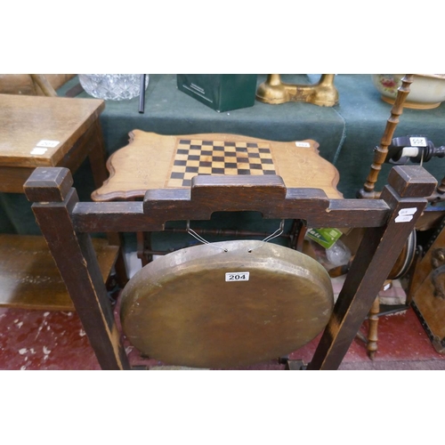 204 - Large brass hand beaten gong